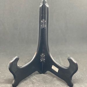 Black Wood Easel with roses Display Stand, Wooden Display.